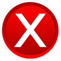 Red X - No - Symbol Photo Cutouts