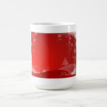 red xmas mug