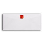 Red Yellow Abstract Stairs Cutout Picture Envelope