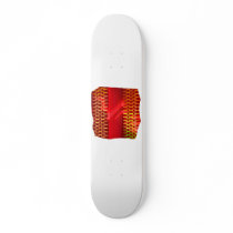 Red Yellow Abstract Stairs Cutout Picture Custom Skate Board