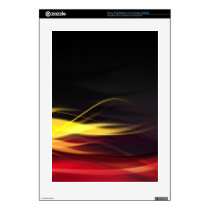 Red Yellow and Black Flame Pattern PS3 Skin