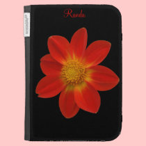 Red, Yellow, and Black Floral Kindle Case caseable cases