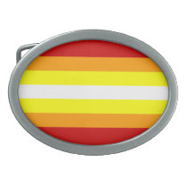 Red yellow and orange line pattern belt buckle belt buckles