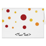 Red Yellow and Orange Polka Dots Cards