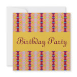 red yellow birthday invitations
