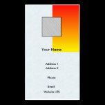 Red/Yellow-Business business cards