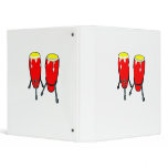 Red Yellow Congas in stands graphic image binders