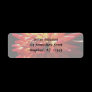 Red Yellow Dahlia Flower Address Label
