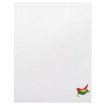 Red Yellow Green Chili Pepper Graphic Personalized Letterhead
