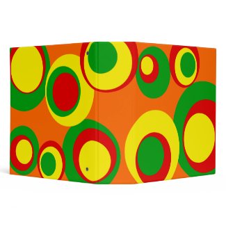 red yellow green dots binder