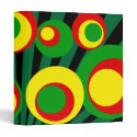 red yellow green dots Black Burst