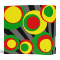 red yellow green dots Black Burst