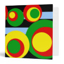 red yellow green dots Black Stripes