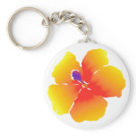 Red &amp; Yellow Hibiscus Bloom Keychain