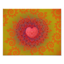 Red Yellow & Orange Heart Fractal