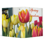 "Red Yellow Orange Tulips" 3 Ring Binders
