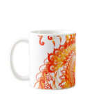 Red & Yellow Patterns: Vector Drawing: Coffee Mug