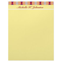 red yellow ribbons letterhead