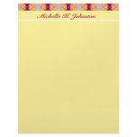 red yellow ribbons letterhead