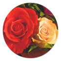 Red Yellow Rose Sticker - Customizable by colorimages Red Yellow Rose Sticker - Customizable