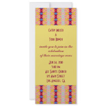 red yellow wedding invitations