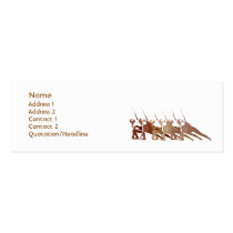 Red Yoga - Skinny business cards