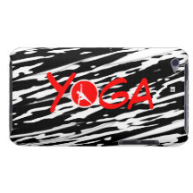 Red Yoga Zebra Skin iPod Touch Case-Mate Case
