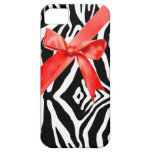 Red Zebra bow Iphone Case iPhone 5 Cover