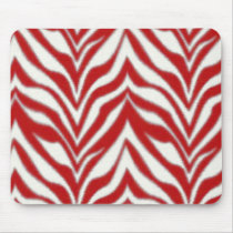 Red Zebra Mousepad mousepads