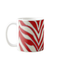 Red Zebra Mug mugs