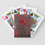 Red Zebra Sequin Card Decks