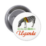 Red Zebra Series Pinback Button