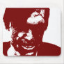 Red Zombie Face Mouse Pad
