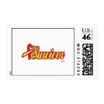 RedAndYellowHeartRibbonSurvivor postage