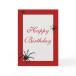 Redback Spider Birthday Card