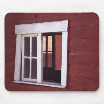 REDBARN WINDOW mousepads by zipflmeister REDBARN WINDOW mousepads