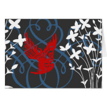 Redbird and Bluets Card