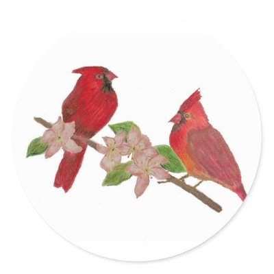 Redbirds Sticker by ryckycreations
