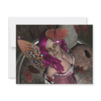 RedBlossom Butterfly Fae invitations