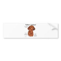 Redbone Coonhound History Design Bumper Sticker