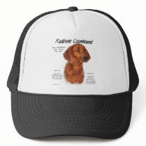 Redbone Coonhound History Design Mesh Hats