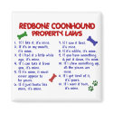 REDBONE COONHOUND Property Laws 2 magnets