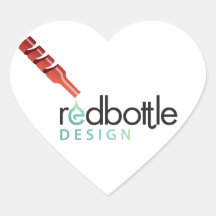 RedBottle Logo-ed "I Love RedBottle" Heart Sticker
