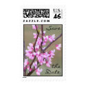 Redbud Bloom Save the Date postage by littlewingdesign Redbud Bloom Save the Date postage