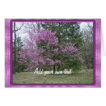 Redbud in bloom-customizable cards by MakaraPhotos Redbud in bloom-customizable cards