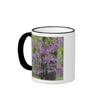 Redbud trees in full spring bloom near Defiance Coffee Mug