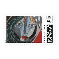 redcrowshe moon postage
