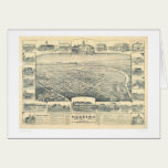 Redding, CA. Panoramic Map (1393A) cards
