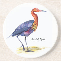 Reddish Egret coaster coasters