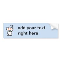 Reddit Alien Bumper Sticker
